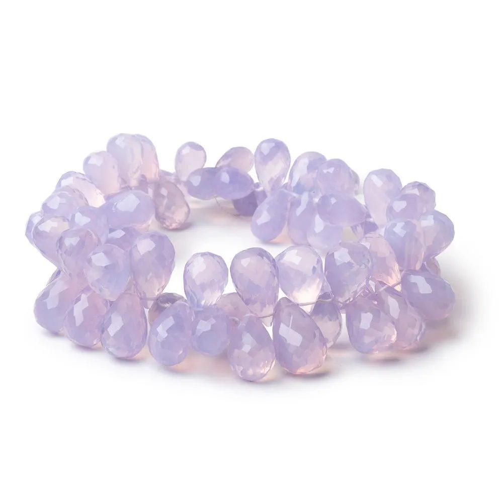 10x5-15x10mm Lavender Quartz Faceted Tear Drops 9 inch 70 pieces AAA