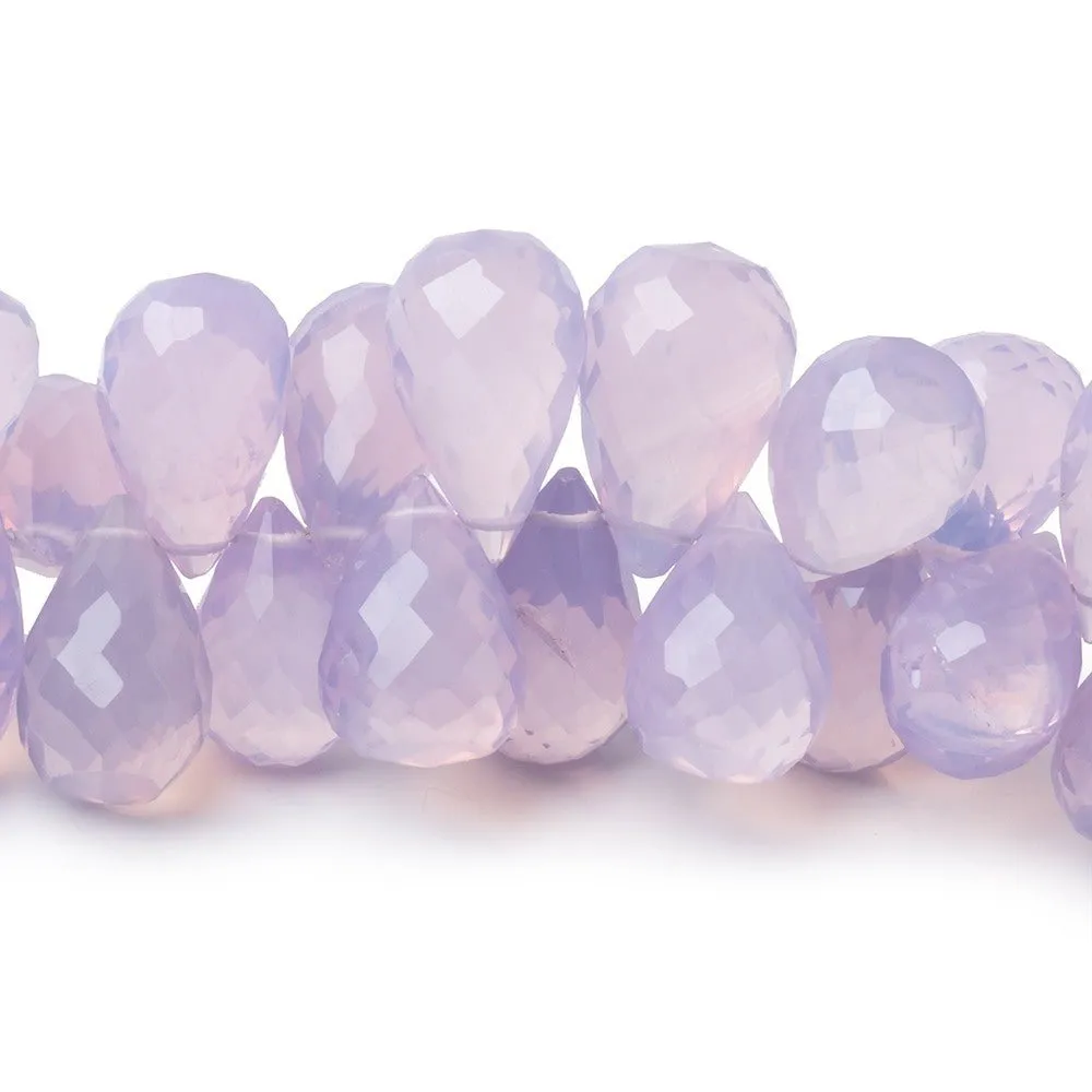 10x5-15x10mm Lavender Quartz Faceted Tear Drops 9 inch 70 pieces AAA