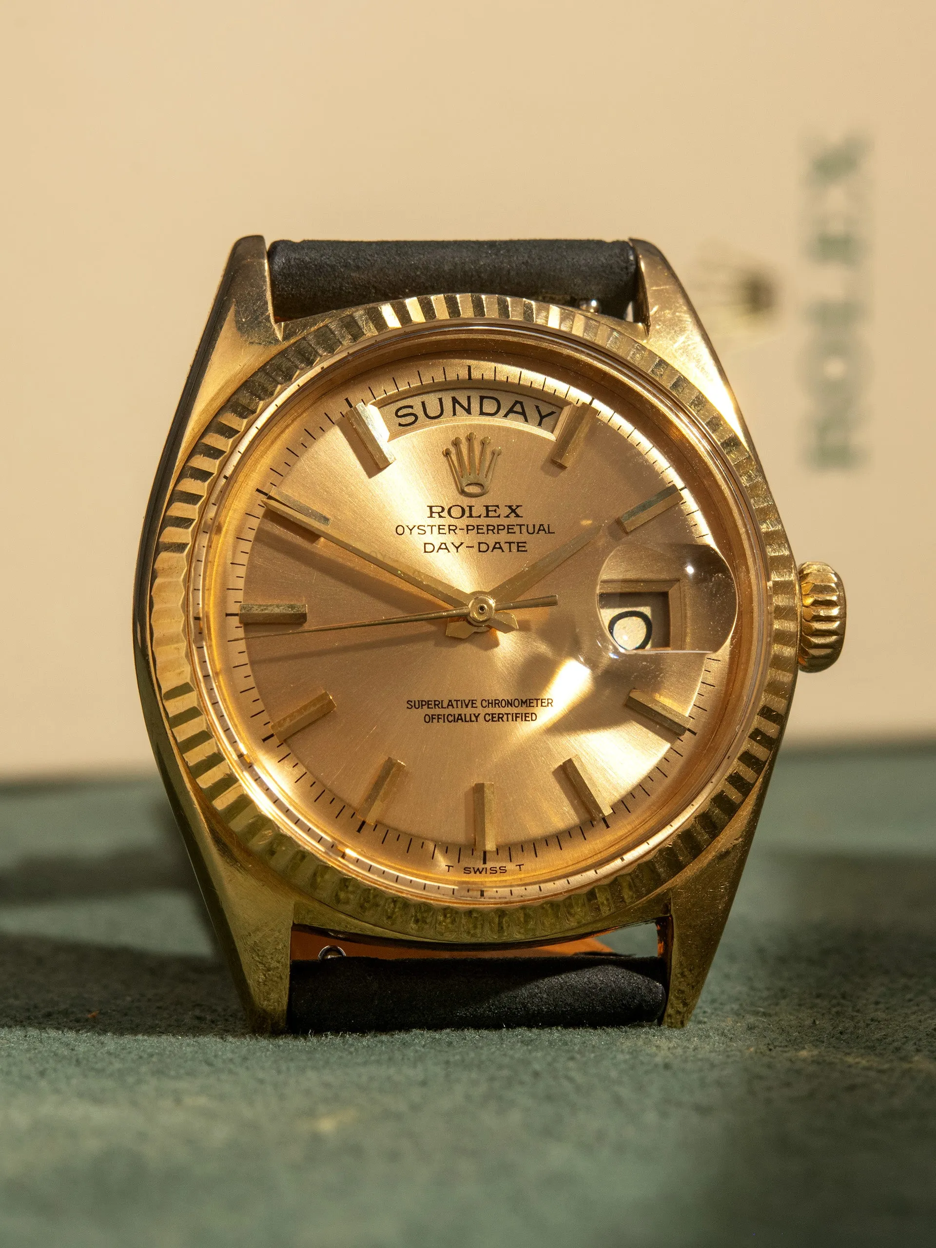 1964 Rolex Day-Date 18K YG (Ref. 1803) Non-Luminous Champagne Dial