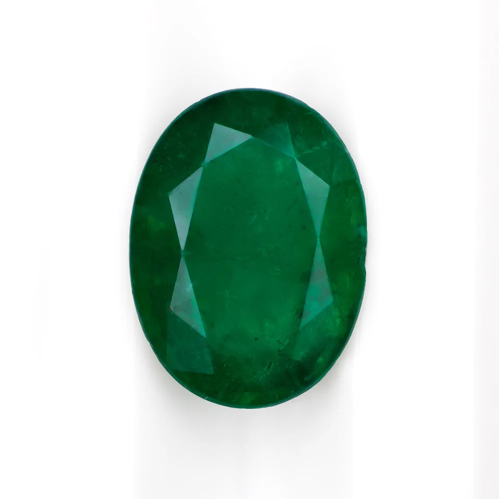 2.63c NATURAL EMERALD OVAL SHAPE CUT LOOSE STONE BRIGHT GREEN GEMSTONE 2.5 CARAT