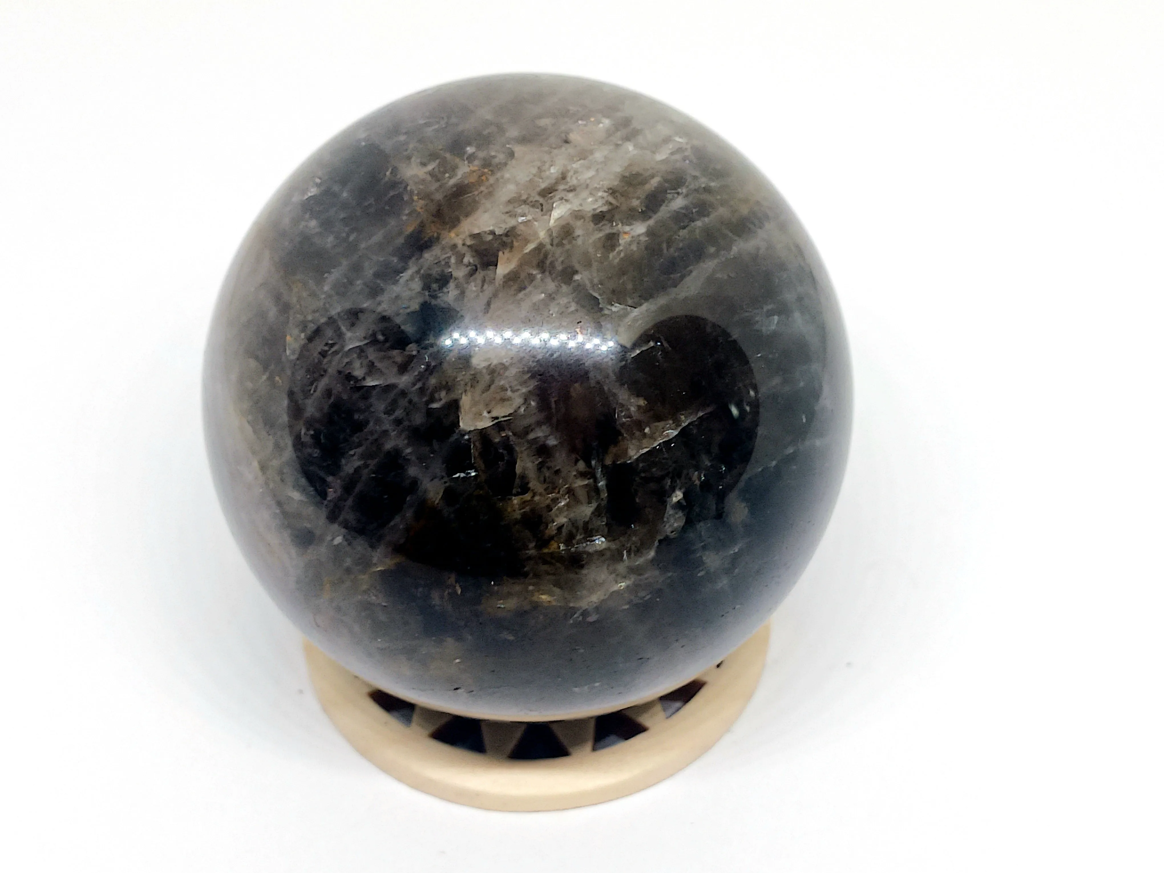 321G Smokey Quartz Crystal Sphere