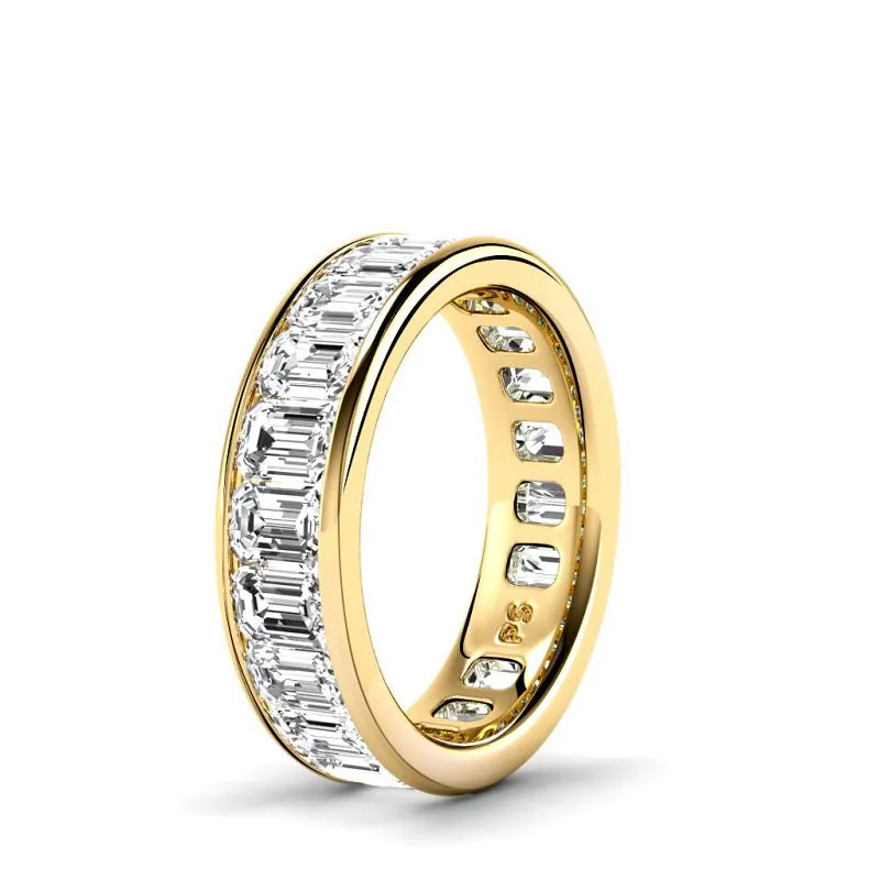 4.00-7.00 CT Emerald Cut Diamonds - Eternity Ring