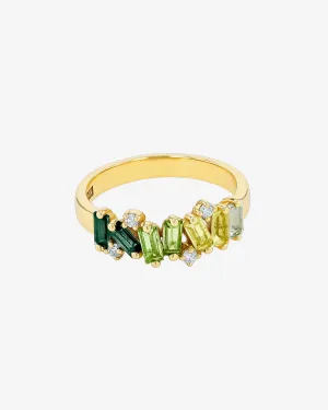 Amalfi Burst Green Ombre Half Band