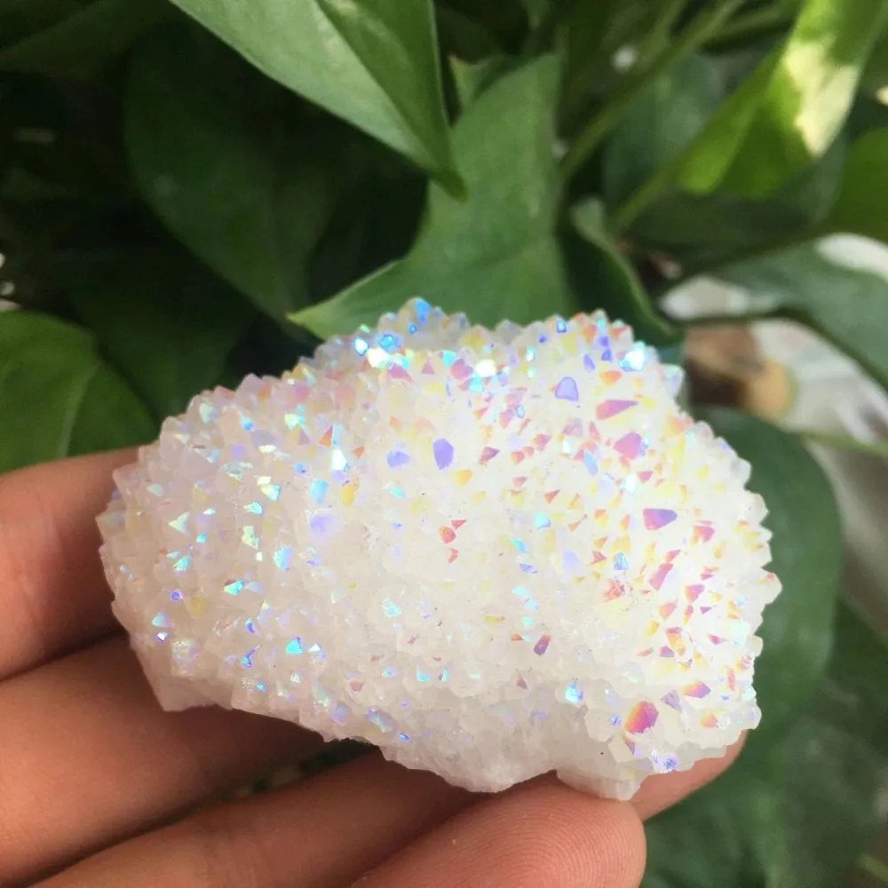 Angel Aura Quartz Cluster - Angel Aura Cluster - Aura Quartz Crystal - Healing Crystals And Stones - Aura Quartz Stone - Angel Aura Crystal