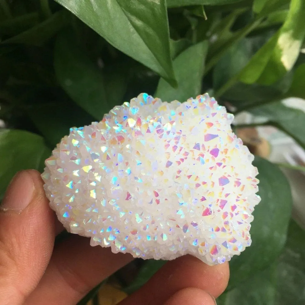 Angel Aura Quartz Cluster - Angel Aura Cluster - Aura Quartz Crystal - Healing Crystals And Stones - Aura Quartz Stone - Angel Aura Crystal