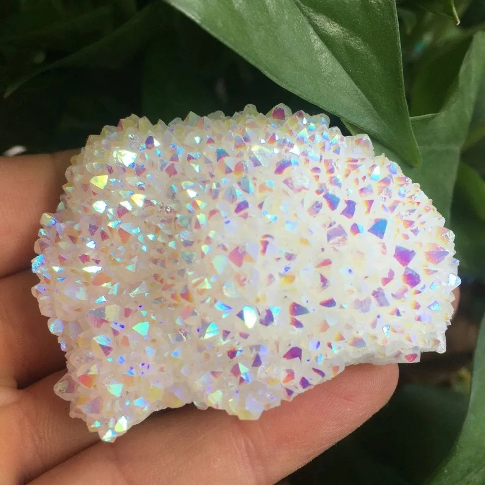 Angel Aura Quartz Cluster - Angel Aura Cluster - Aura Quartz Crystal - Healing Crystals And Stones - Aura Quartz Stone - Angel Aura Crystal