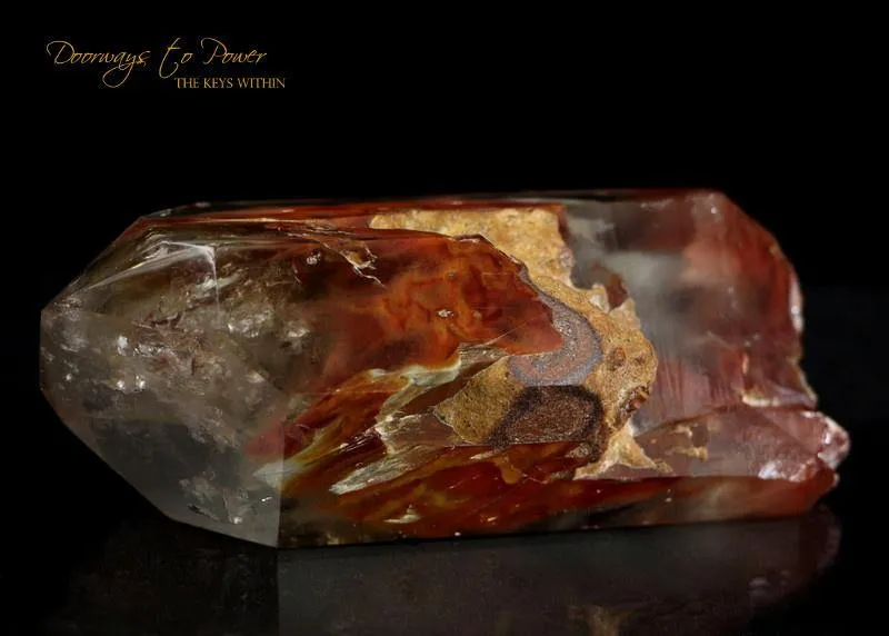 Angel Phantom Amphibole Quartz Crystal