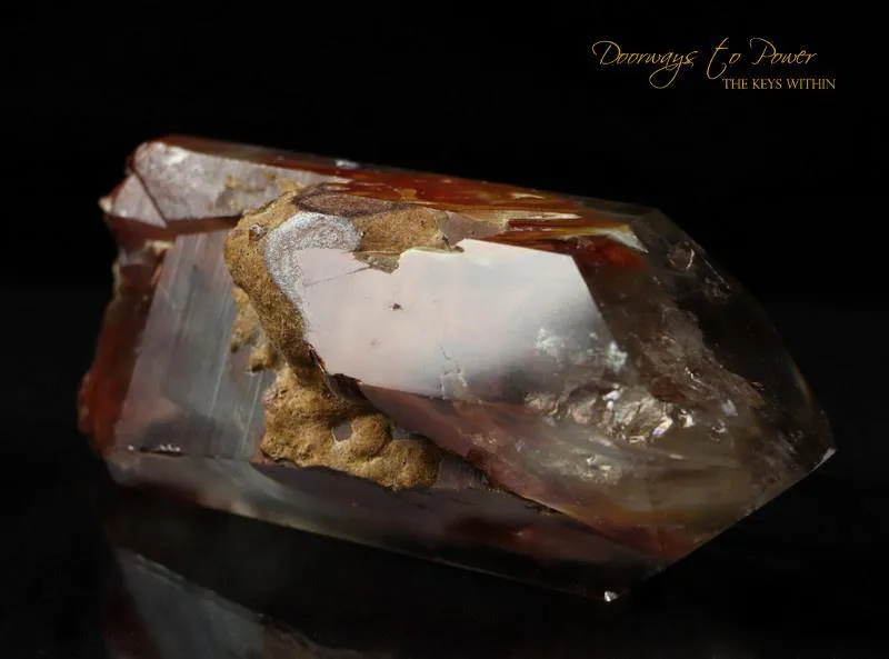 Angel Phantom Amphibole Quartz Crystal