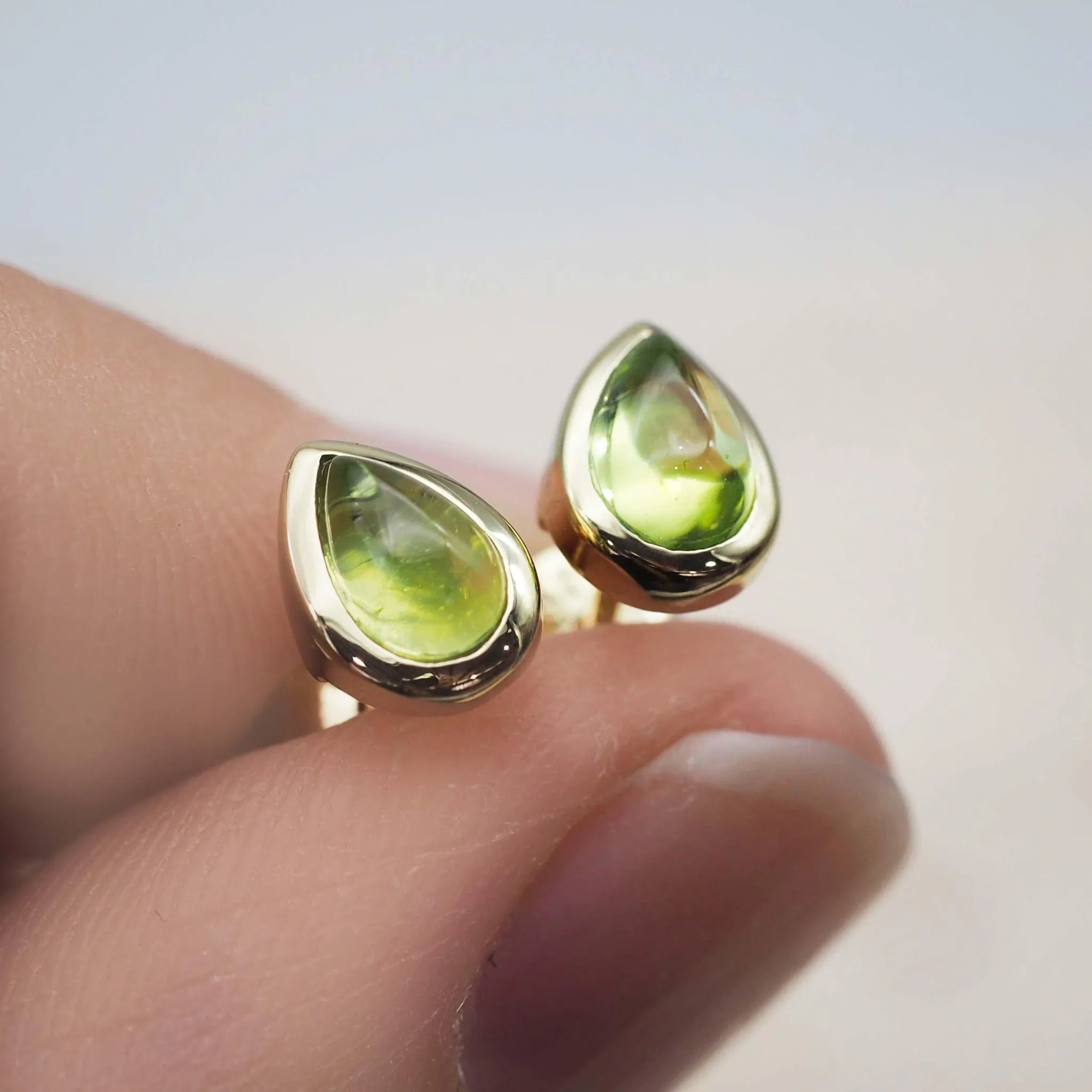 August Birthstone Earrings - Peridot