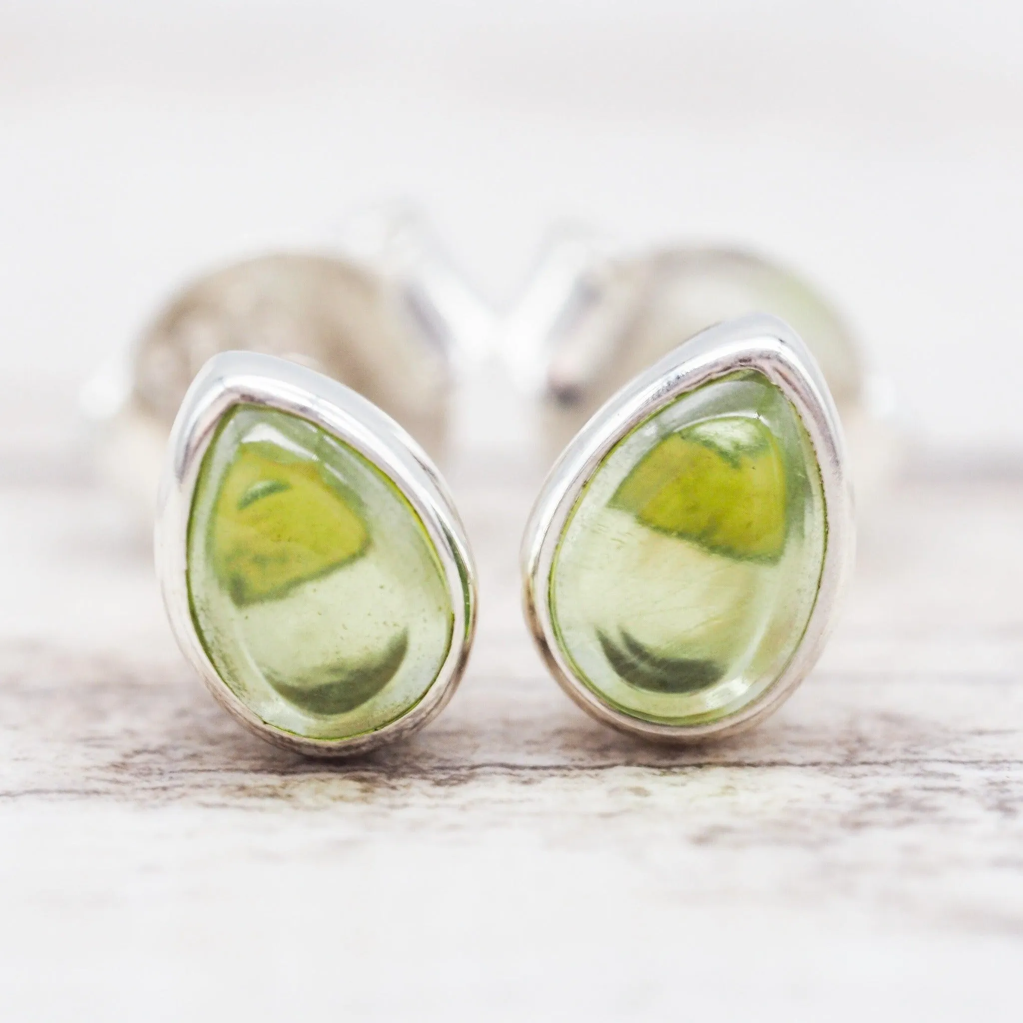 August Birthstone Earrings - Peridot