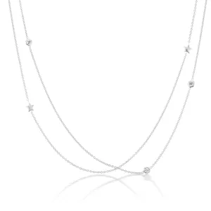 Barmakian Diamonds-By-The-Yard Star Necklace