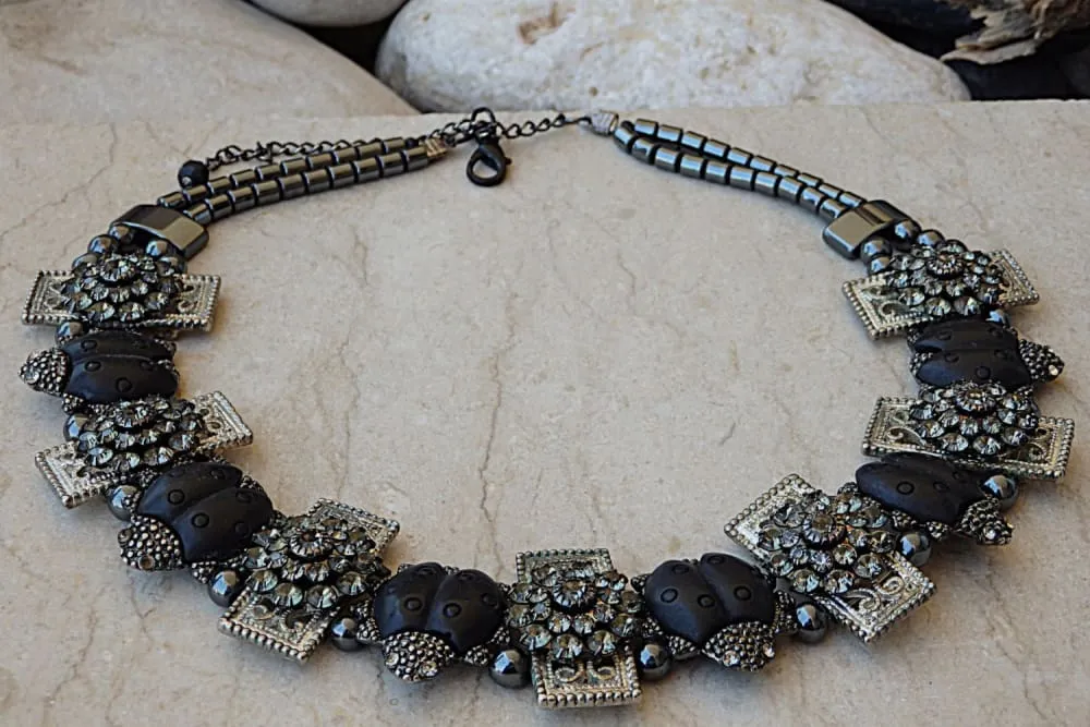 Beetles necklace