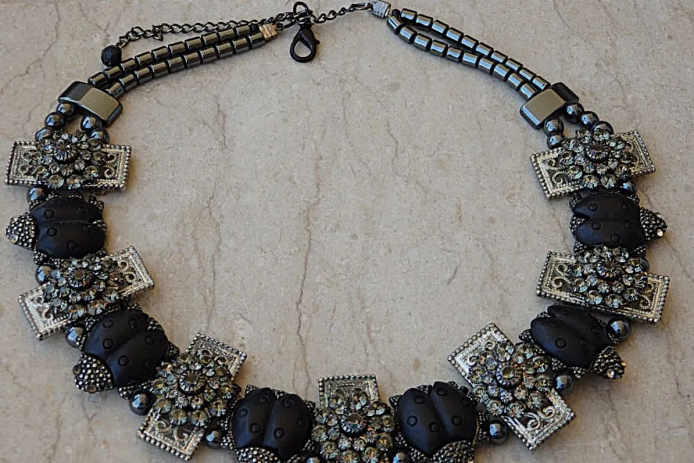 Beetles necklace