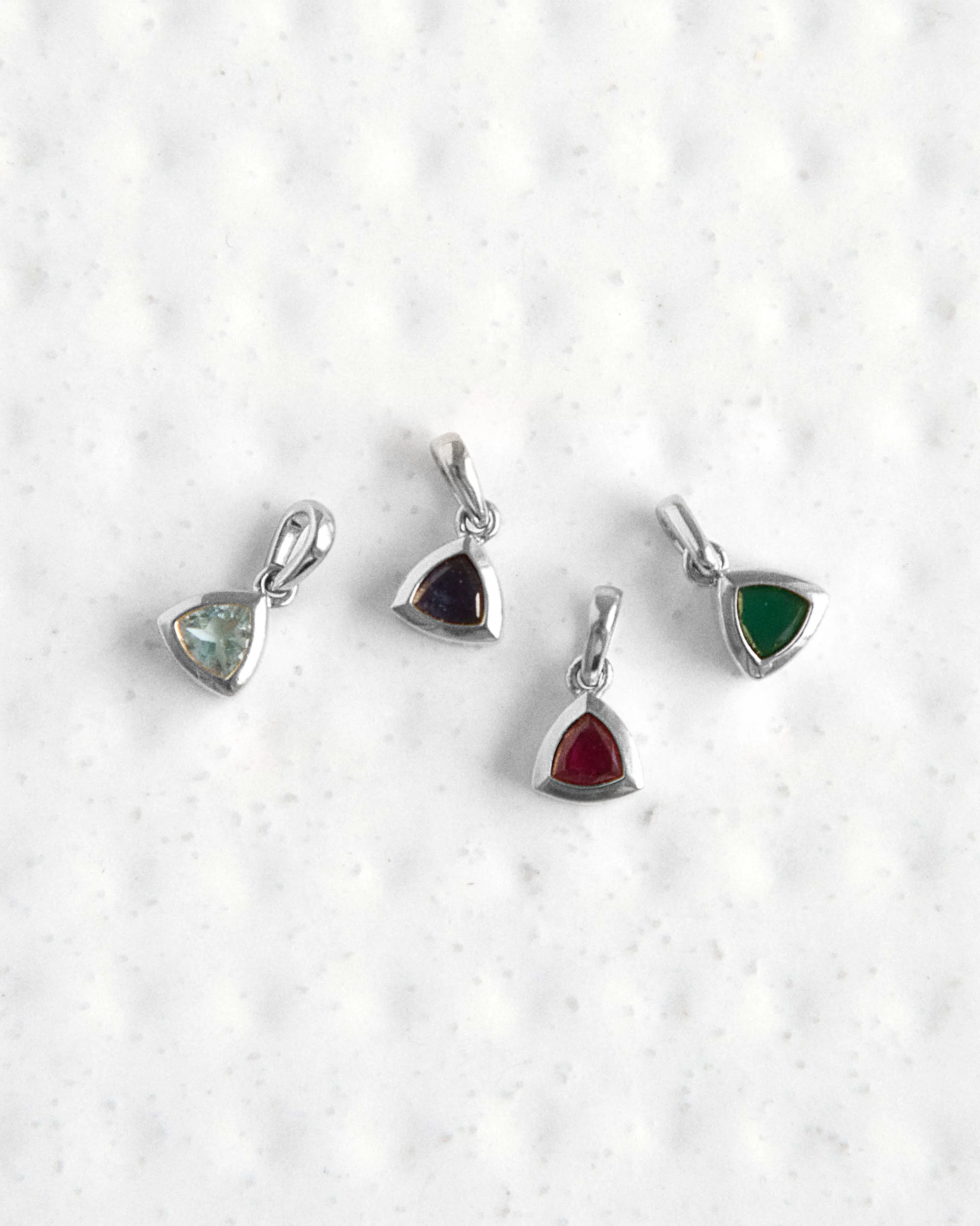 Birthstone Pendant - Silver