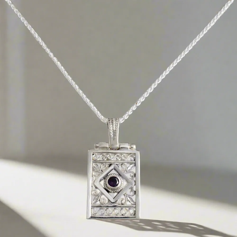 Byzantine pendant in Sterling silver (PE-82)