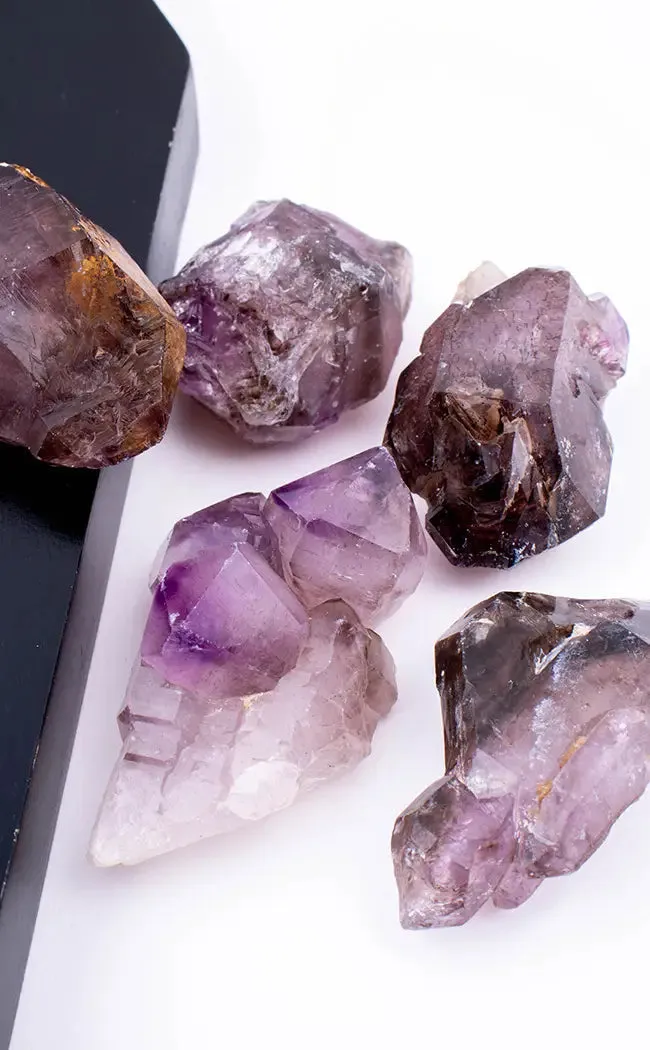 Chiredzi Amethyst Smoky Elestial Quartz Scepter Crystals