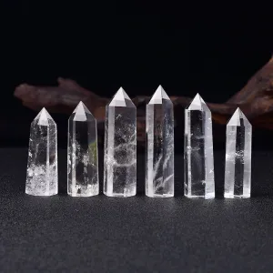 Clear Quartz Crystal Point -  Raw Quartz Point Crystal - Crystal Quartz - Large Clear Quartz Crystal Tower - Quartz Crystal Point Obelisk