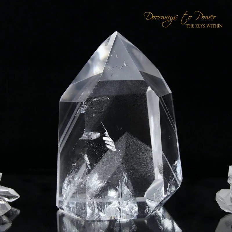 Clear Quartz Phantom Temple Heart Dow Master Crystal 'Power Healer'