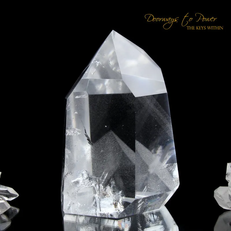 Clear Quartz Phantom Temple Heart Dow Master Crystal 'Power Healer'