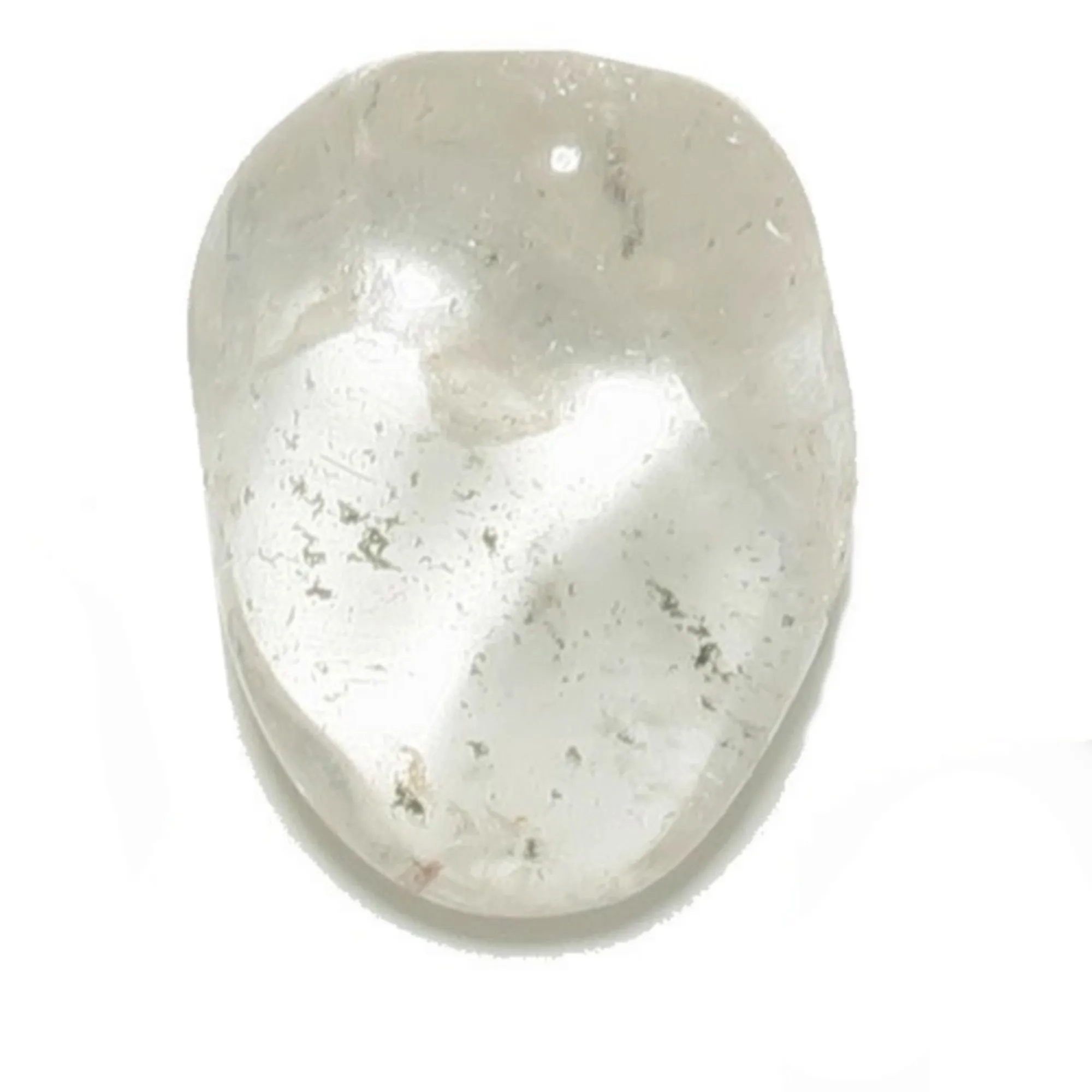 Clear Quartz Tumbled Stone Dash of Chlorite