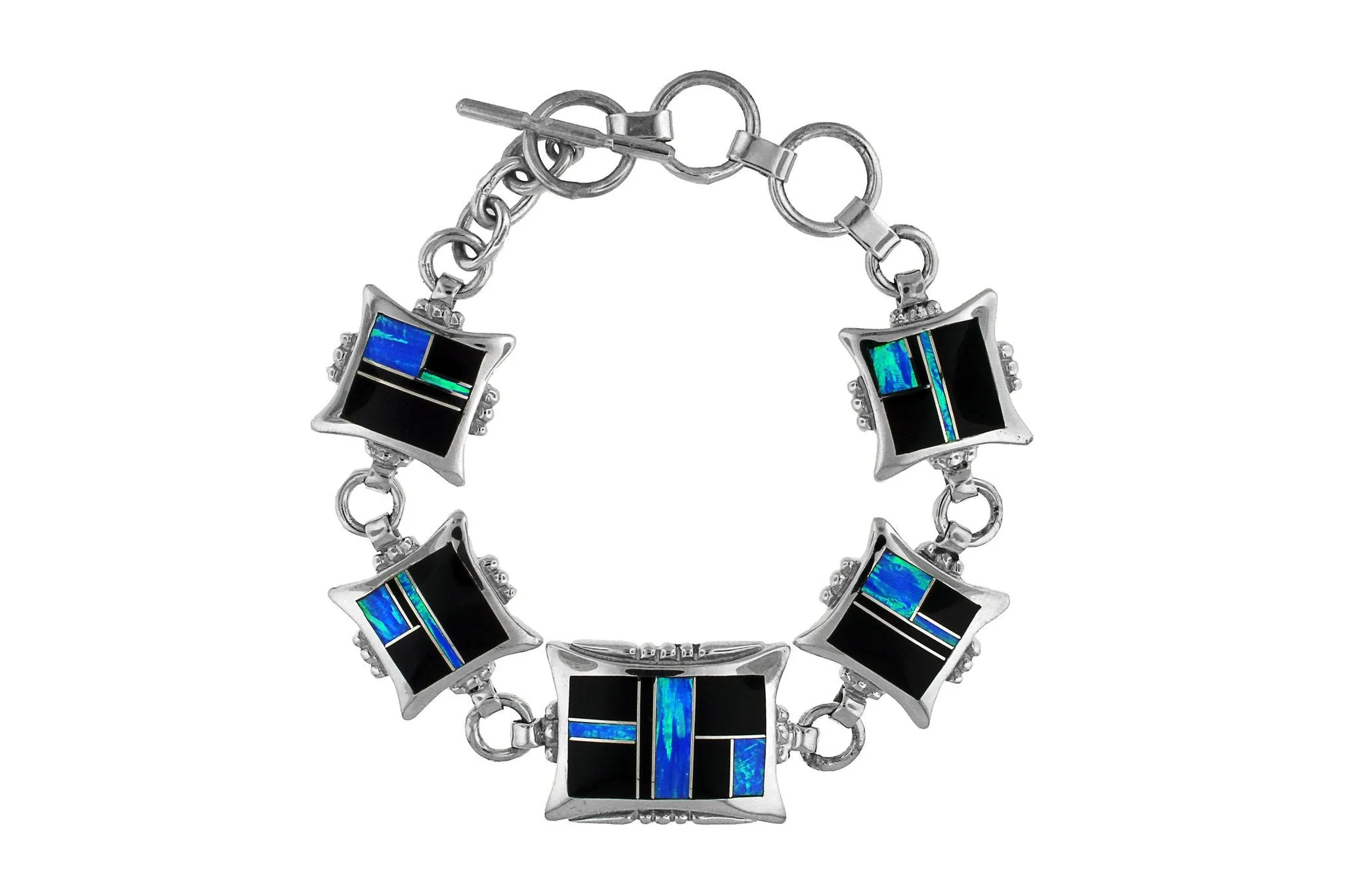 David Rosales Black Beauty Link Bracelet