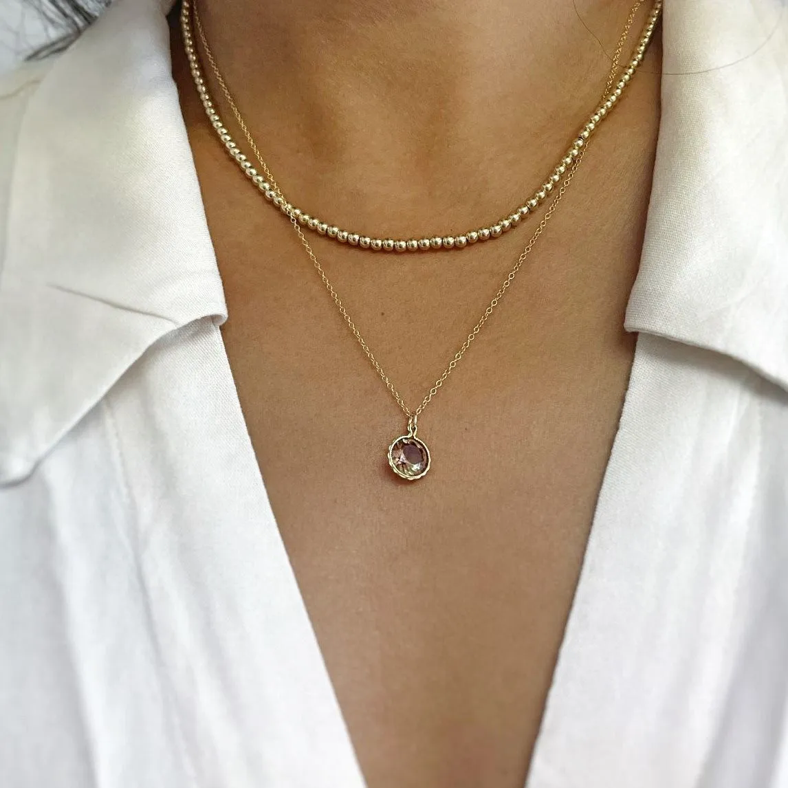 Diaspore Drop Necklace