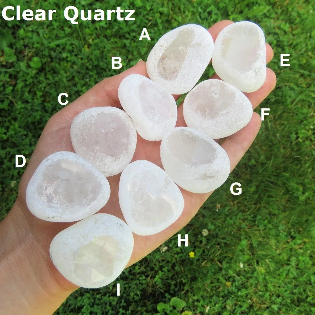 Ema Egg Window Stone | Amethyst, Smoky, Clear & Rose Quartz Seer Stone