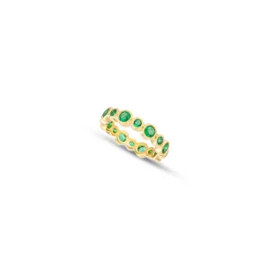 Emerald Stone Eternity Band