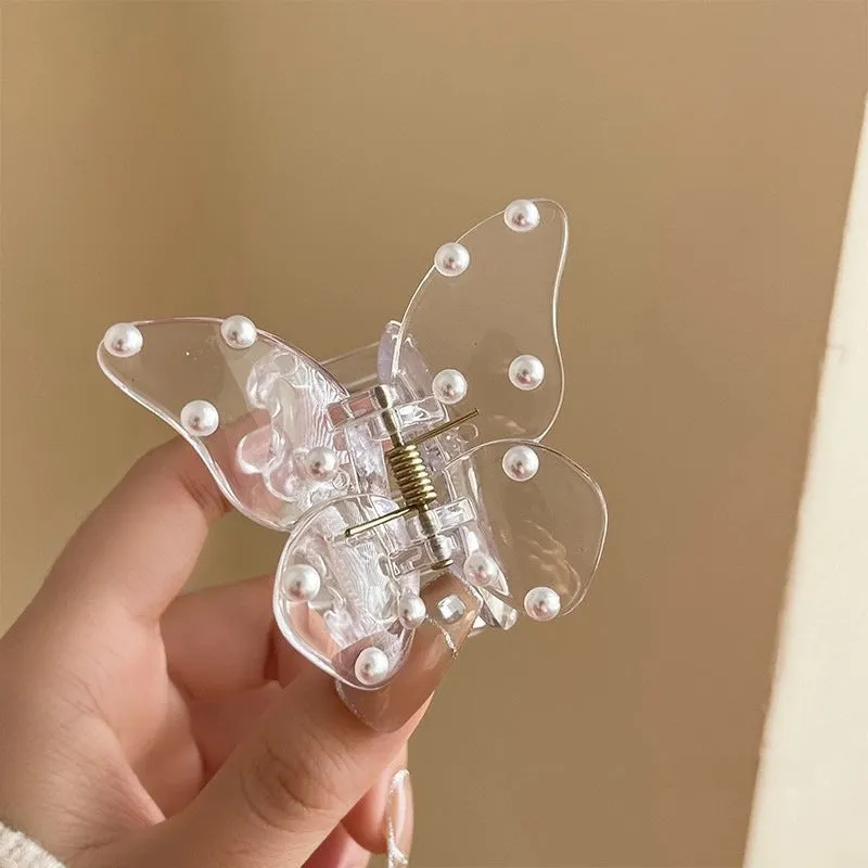 Fairy Mesh Butterfly Hairpin Hairpin Duckbill Clip Bow Hairpin Small Animal Headwear Hair Accessories Advanced Sense