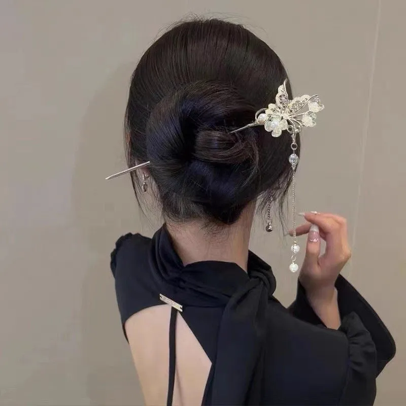 Fairy Mesh Butterfly Hairpin Hairpin Duckbill Clip Bow Hairpin Small Animal Headwear Hair Accessories Advanced Sense