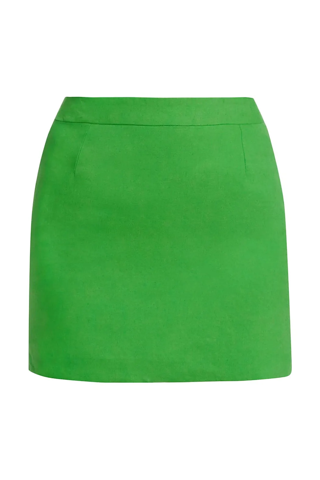 Frame - Mini Skirt in Bright Peridot