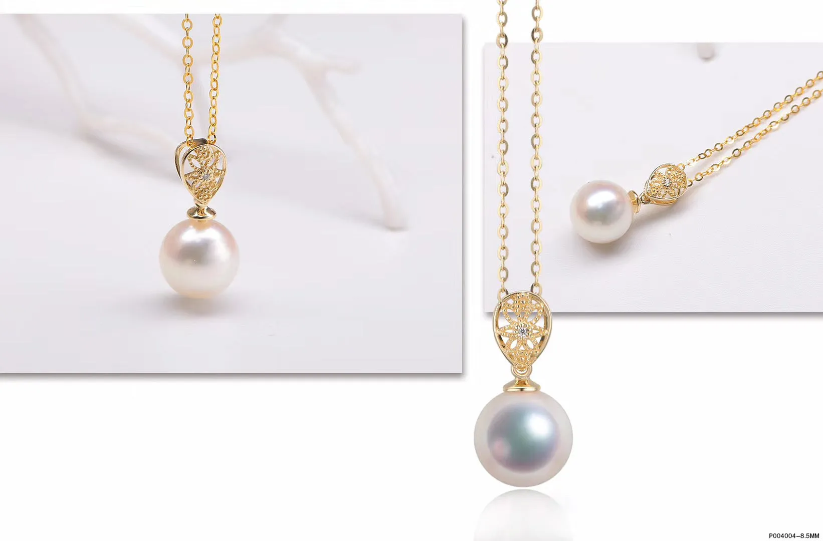 G14K/G18k White Edison Pearl Pendant