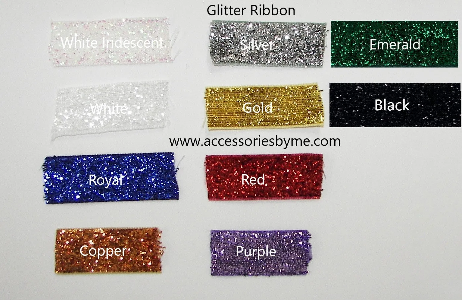 Glitter Volleyball Red Black Hair Bow