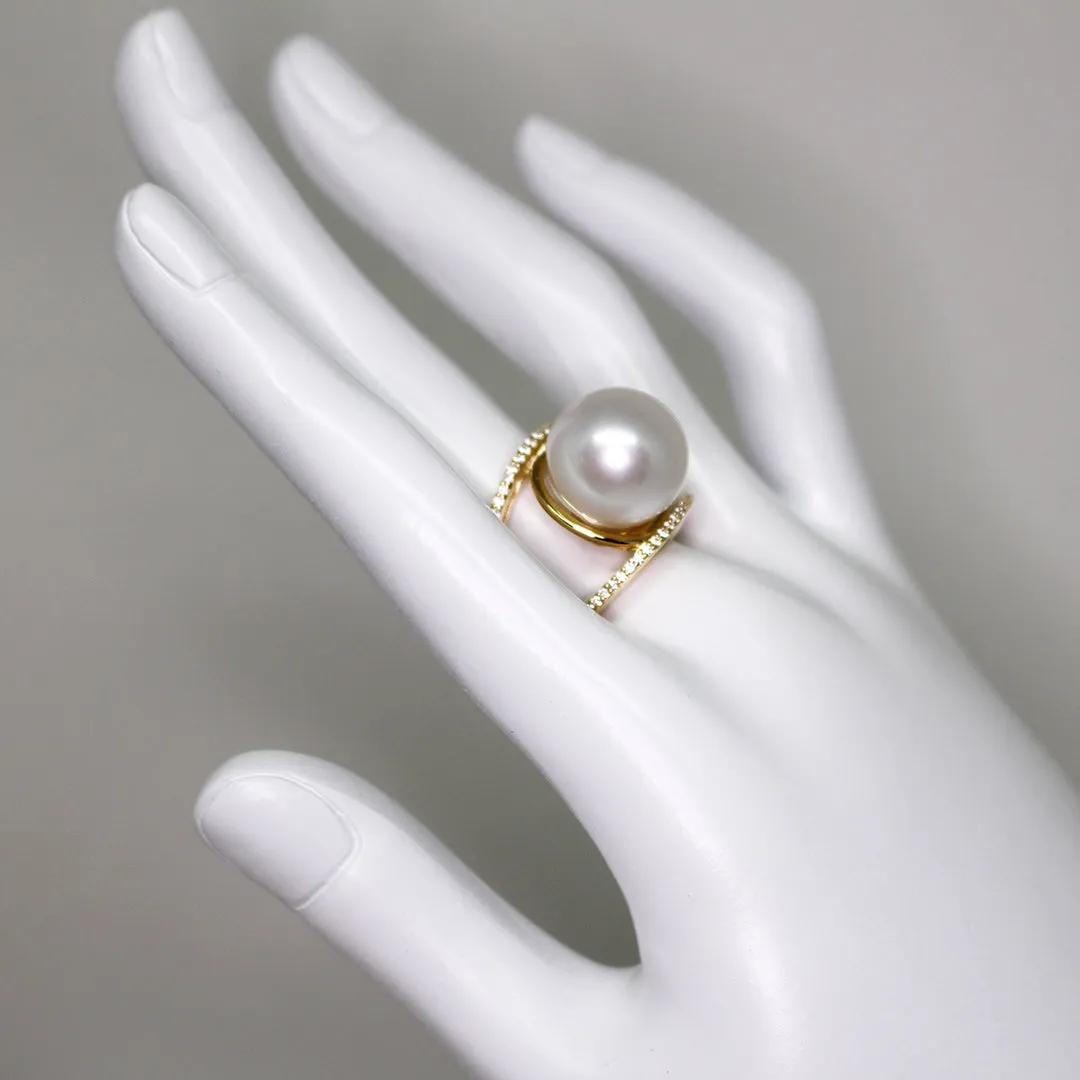 Golden King Edison Pearl Ring