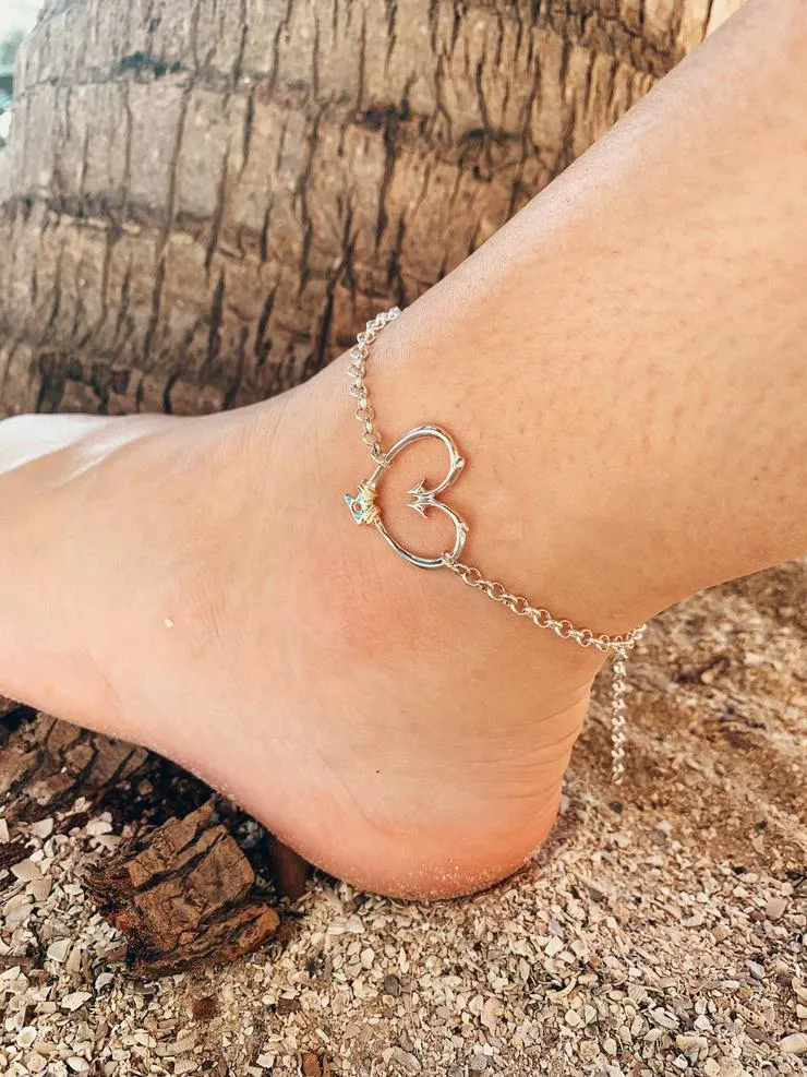 Hook Heart Anklet