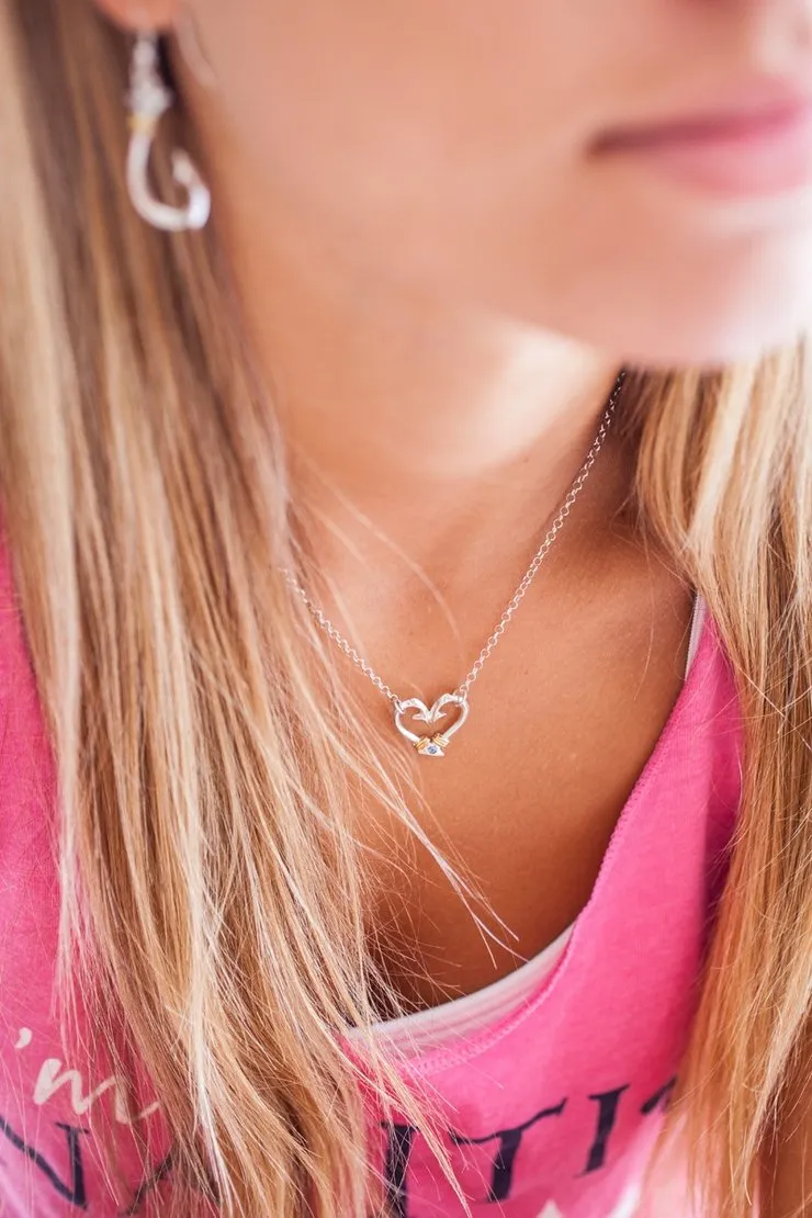 Hook Heart Necklace (Small)