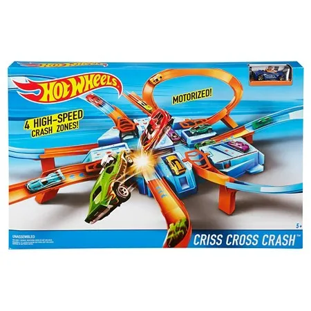 Hot Wheels Criss Cross Crash Track Set