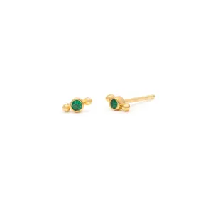 Isla Studs | Emerald