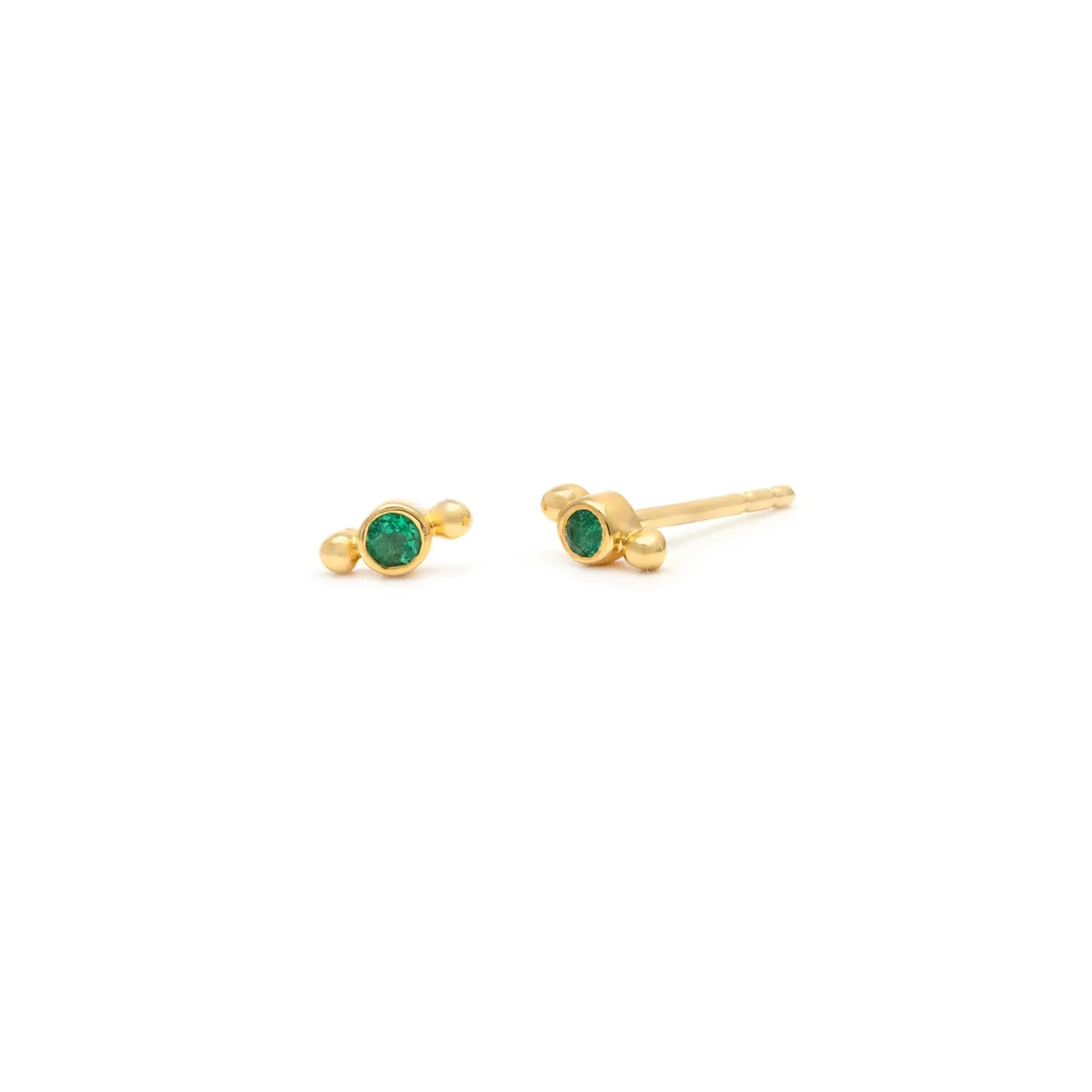 Isla Studs | Emerald