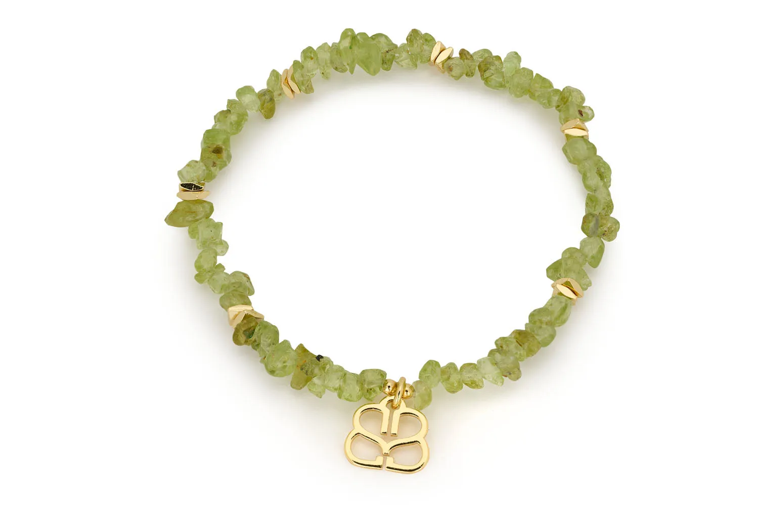 Koro Peridot Gold Bracelet Stack