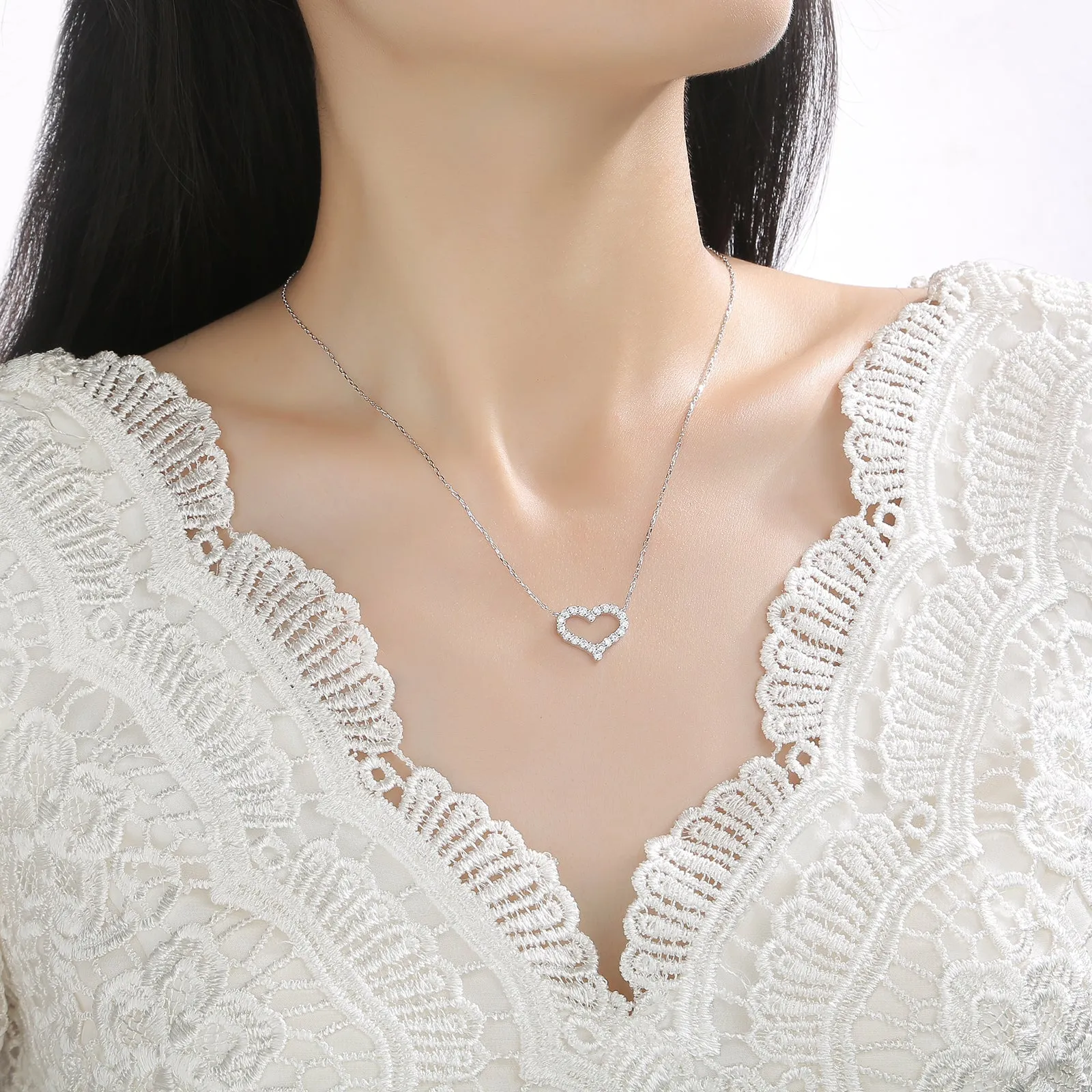 Lab Grown Diamond Heart Necklace