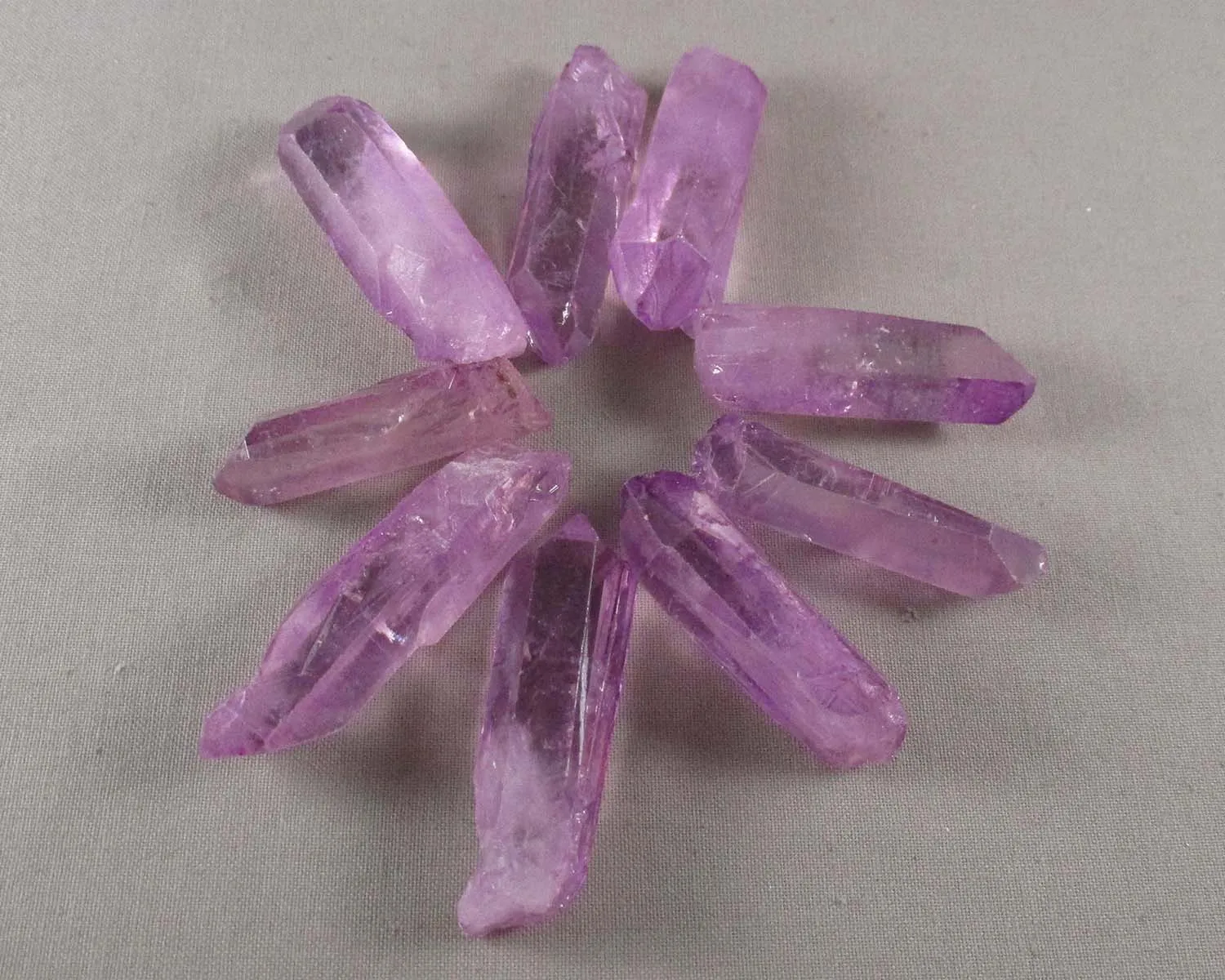 Lavender Aura Quartz Point 1pc J151**