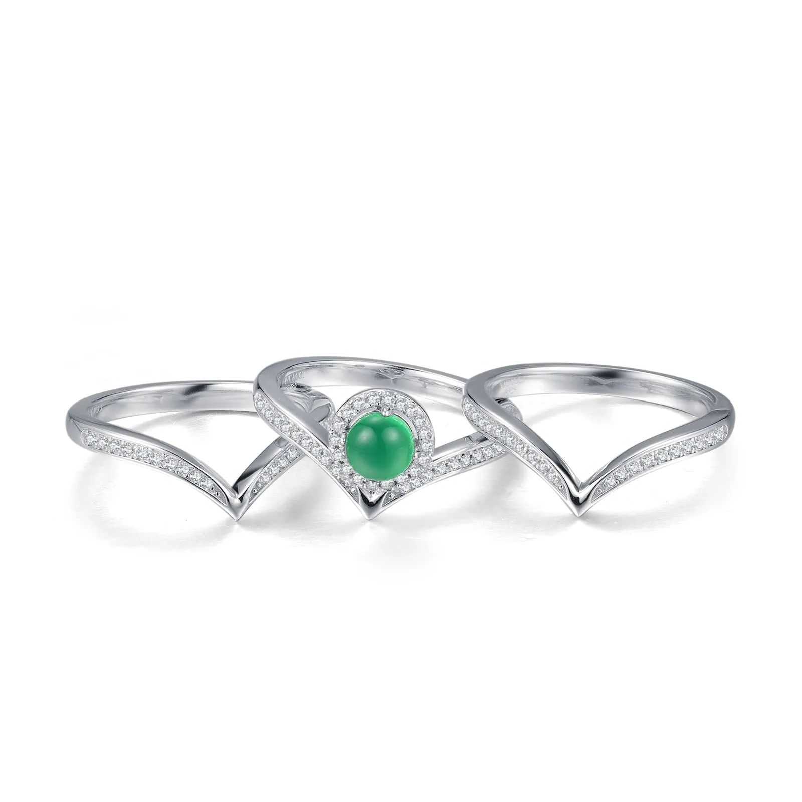 Love Jade Ring Set