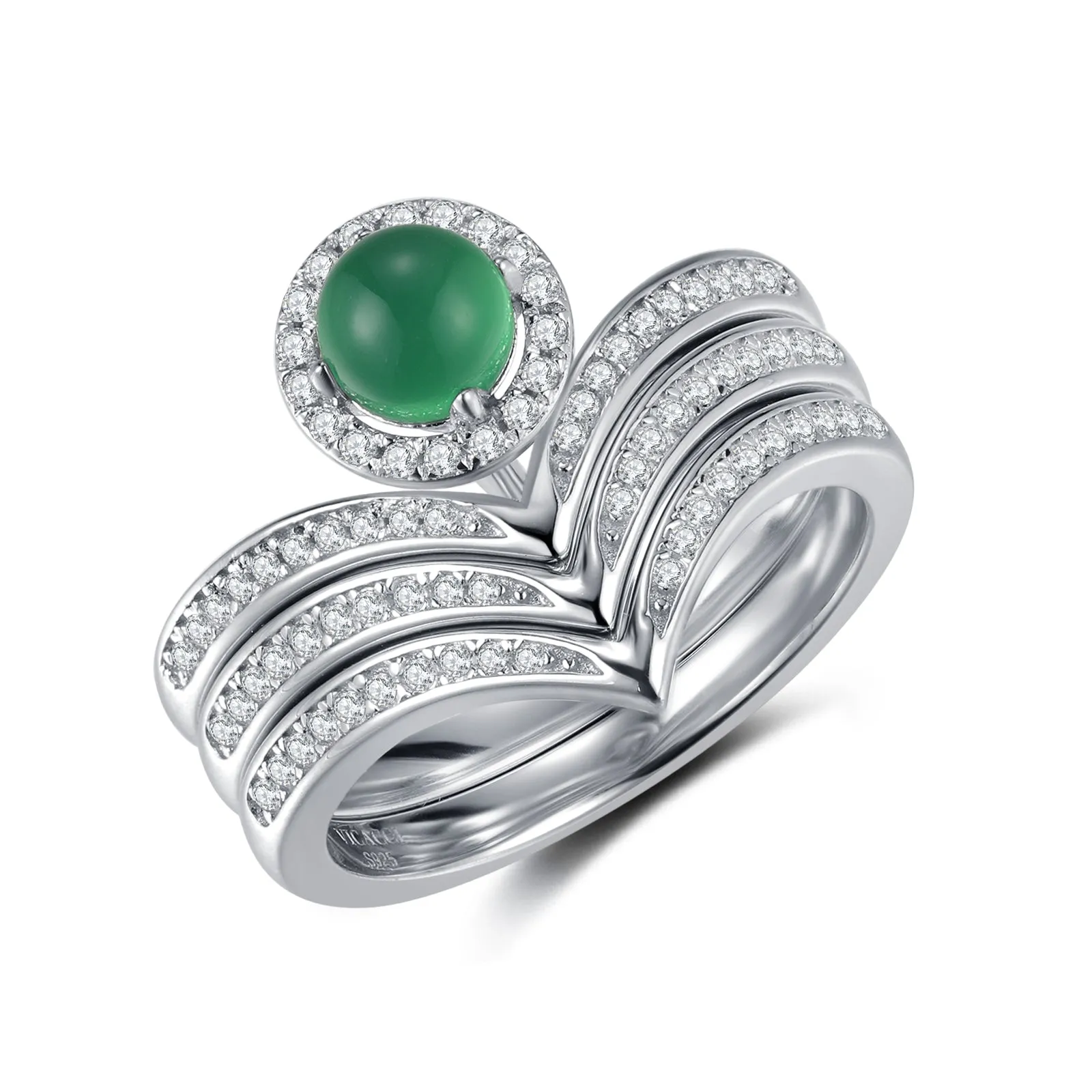 Love Jade Ring Set