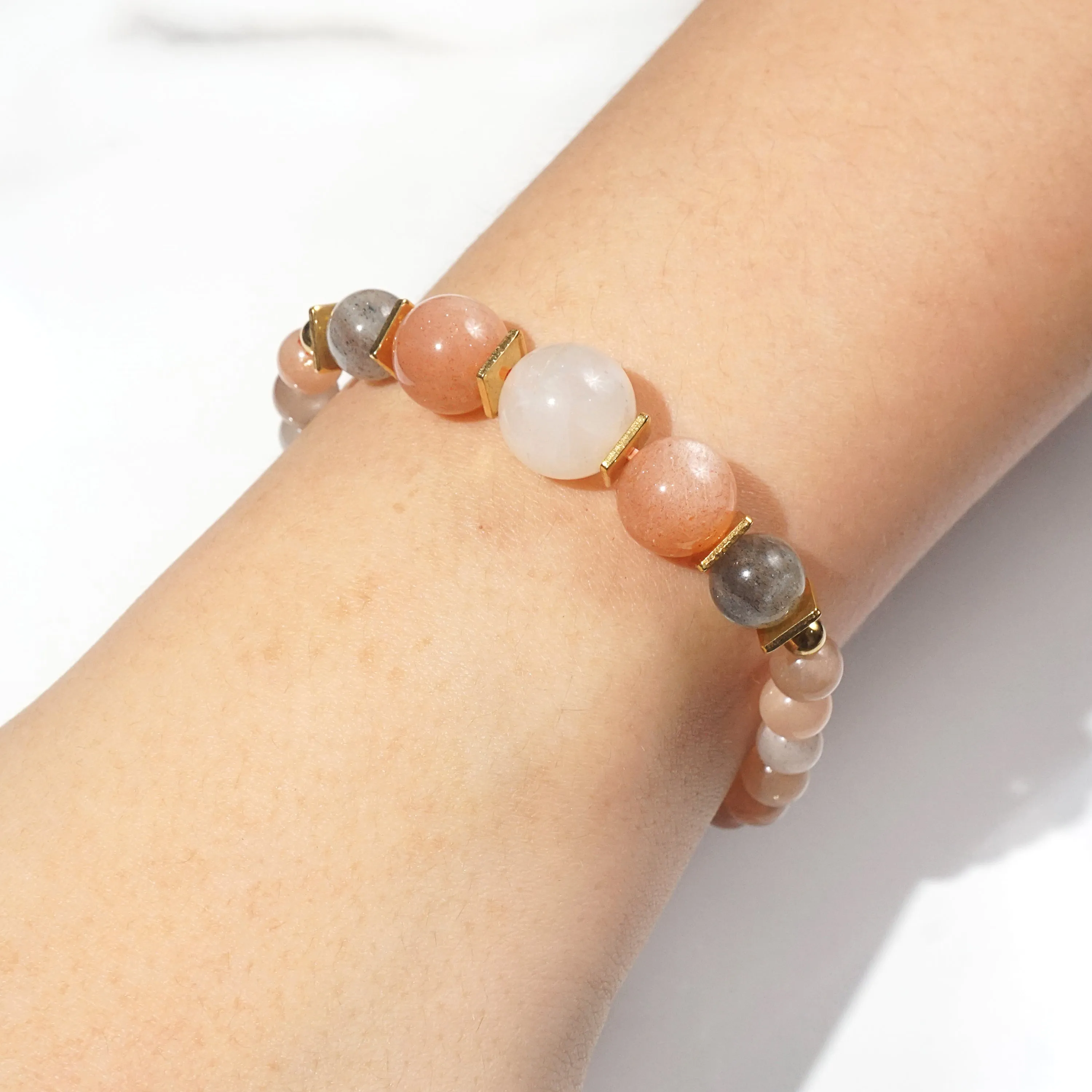 Mixed Moonstone and Sunstone