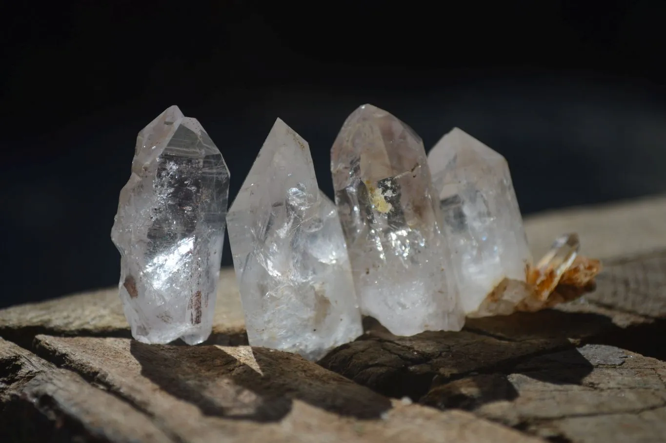 Natural Brandberg Clear Quartz Crystals With Hints Of Amethyst x 35 From Brandberg, Namibia