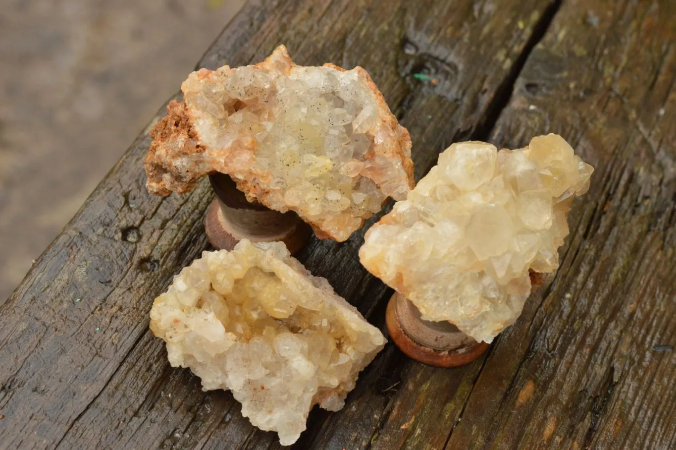 Natural Limonite Quartz Clusters With Goethite Inclusions In Some x 12 From Solwezi, Zambia