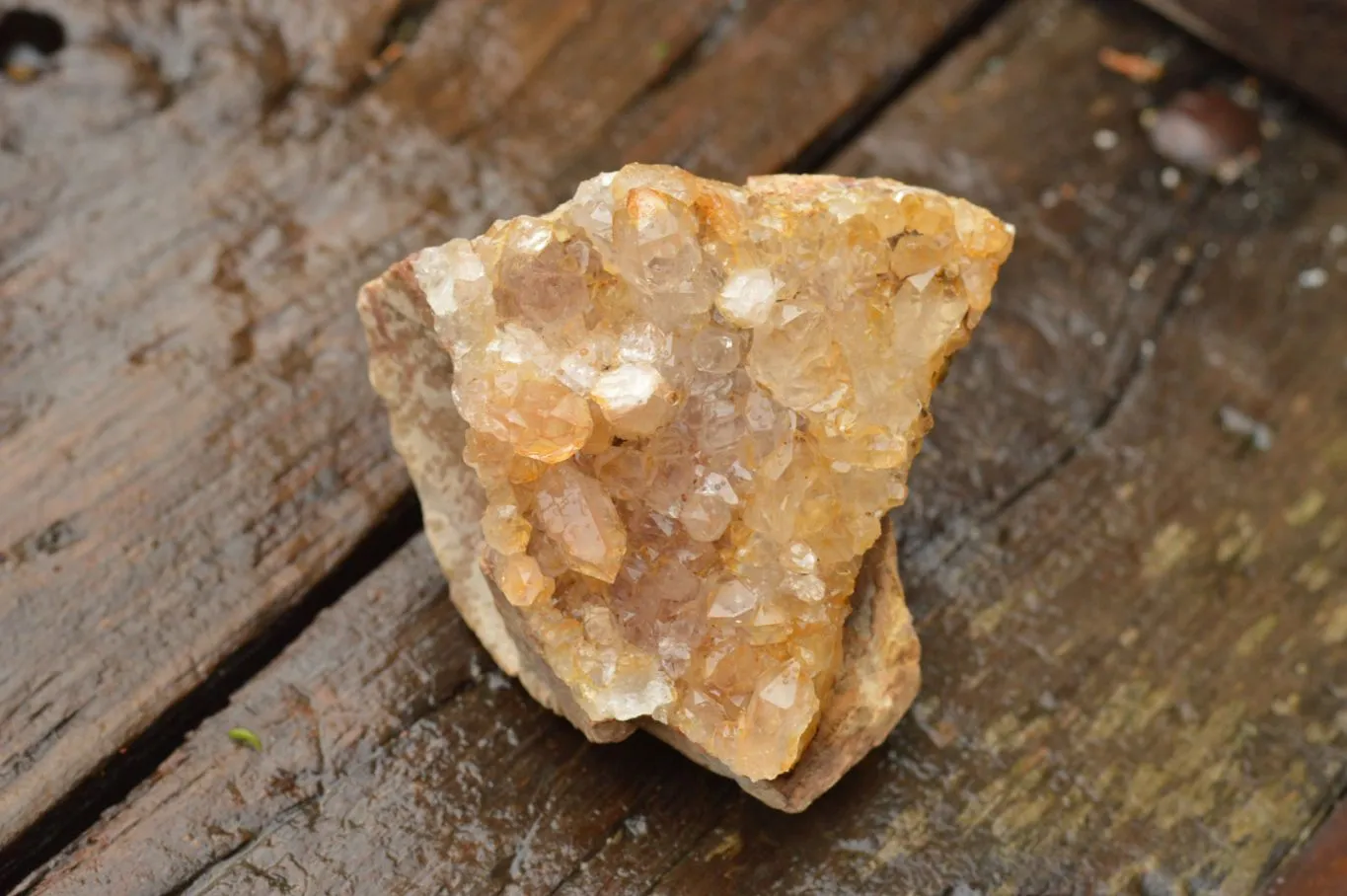 Natural Limonite Quartz Clusters With Goethite Inclusions In Some x 12 From Solwezi, Zambia