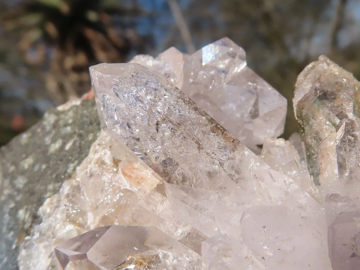 Natural Stunning Brandberg Quartz Matrix Specimens x 3 From Brandberg, Namibia