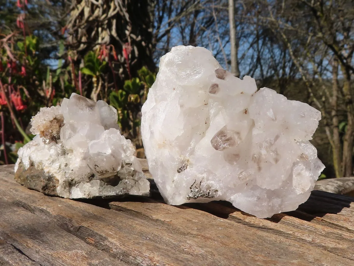 Natural Stunning Brandberg Quartz Matrix Specimens x 3 From Brandberg, Namibia